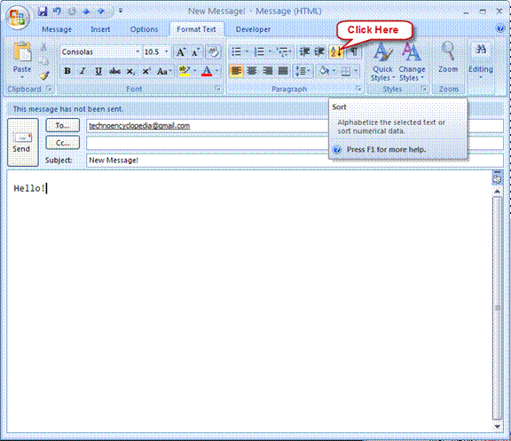 message automatique outlook 2007
